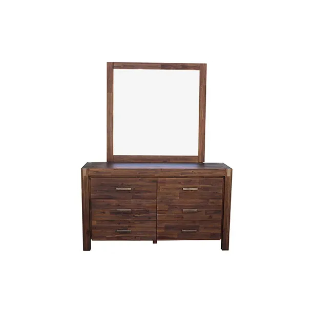 Nour Dresser With Mirror In Chocolate Colour By Luxe Mirrors - Style ... within Exploring the Richness of Toffee Brown Hollis Dresser and Mirror Sets