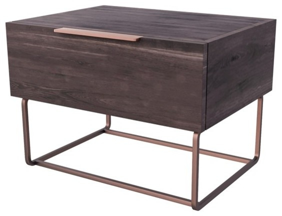 Nova Domus Benzon Italian Modern Dark Rovere Nightstand - Contemporary ... intended for Nova Domus Benzon Italian Modern Dark Rovere Dresser