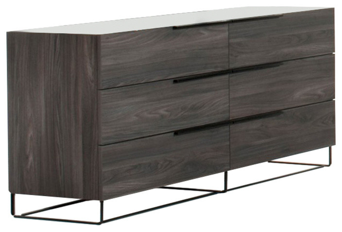 Nova Domus Enzo Italian Modern Gray Walnut Dresser - Industrial ... for Modern Living Spaces and the Role of Statement Furniture Pieces