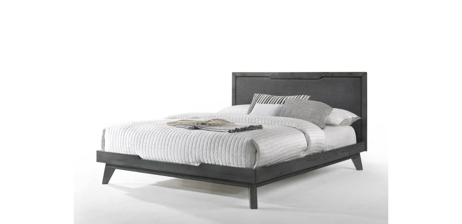 Nova Domus Soria Modern Gray Wash Bedroom Set, Queen - Midcentury ... with Nova Domus Soria Modern Gray Wash Dresser