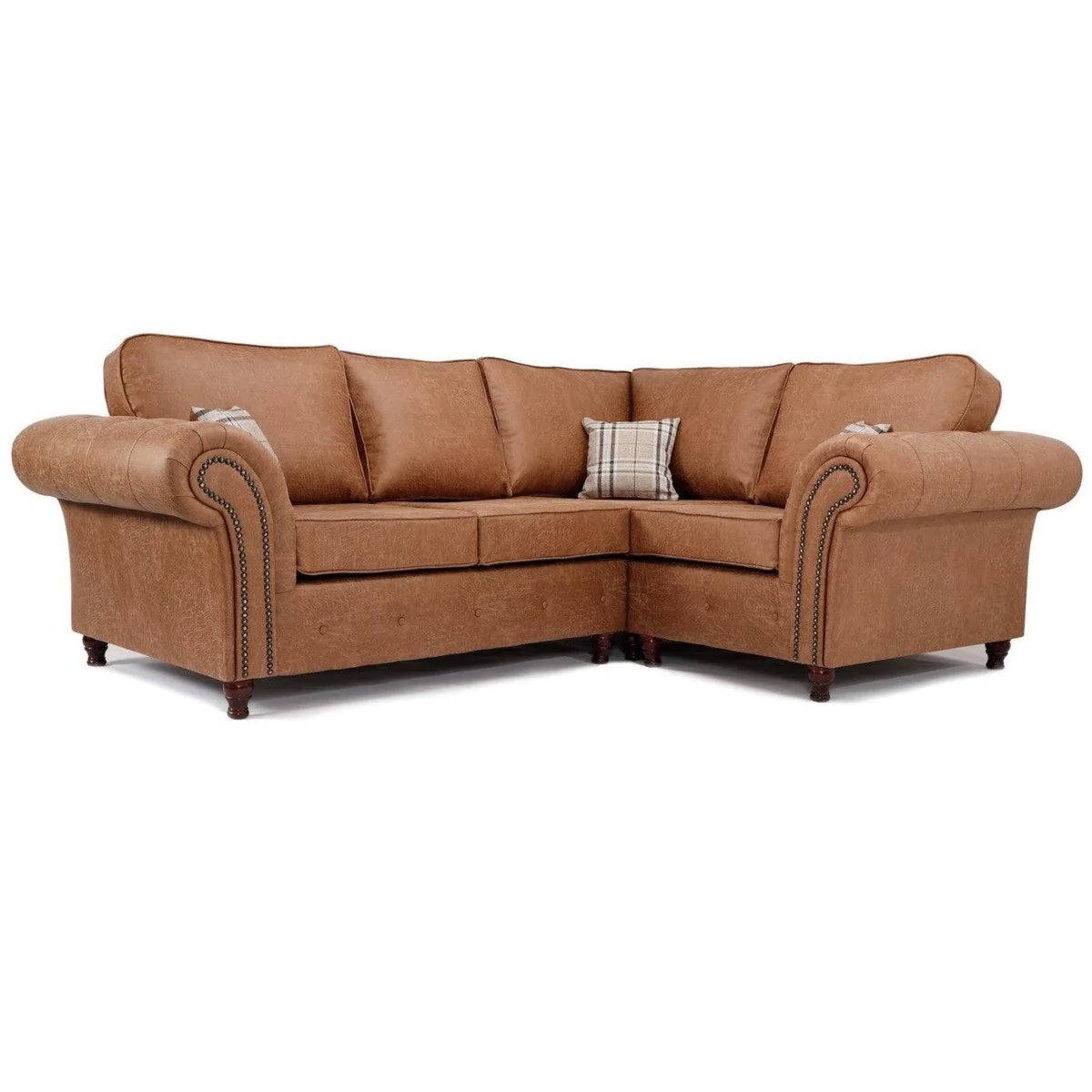 Oakland Right Hand Corner Sofa Tan - Vintage Furnishing inside Harford Sofa, Tan