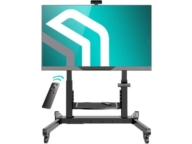 Onkron Motorized Tv Lift With Wheels - Mobile Tv Stand Cart For 50-100 ... pertaining to Comparing manual vs motorized approaches to screen positioning