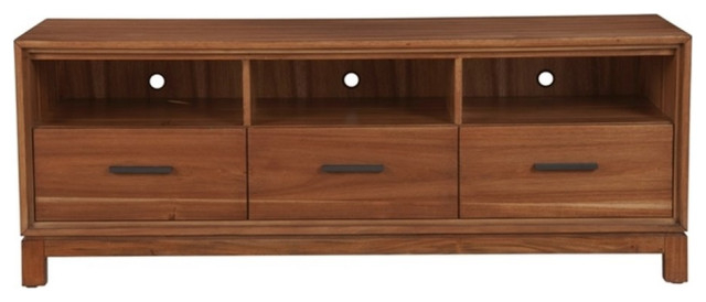 Unpacking the Charm of the Nova TV Console in Honey Maple