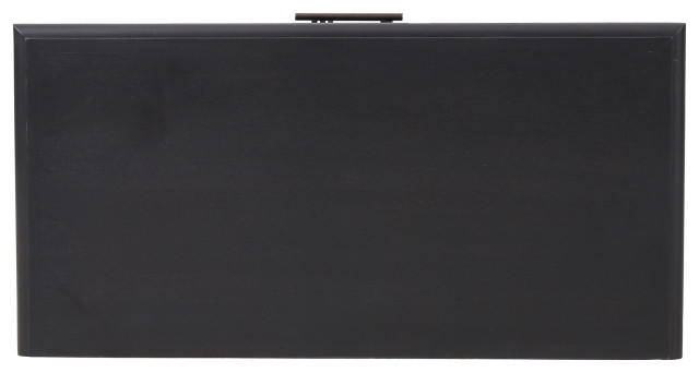 Pollards Rustic Acacia Wood And Cane 3 Drawer Dresser, Dark Gray ... within Styling Tips for Your Pollards Rustic Acacia Wood and Cane 3 Drawer Dresser