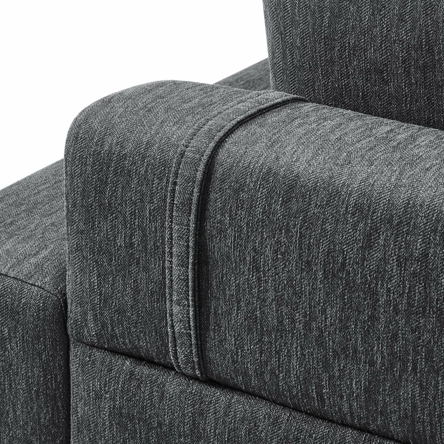 Proximity Upholstered Fabric Sofa In Dark Grey - Hyme Furniture for Understanding the Appeal of Charcoal Upholstered Sofas in Modern Living Spaces