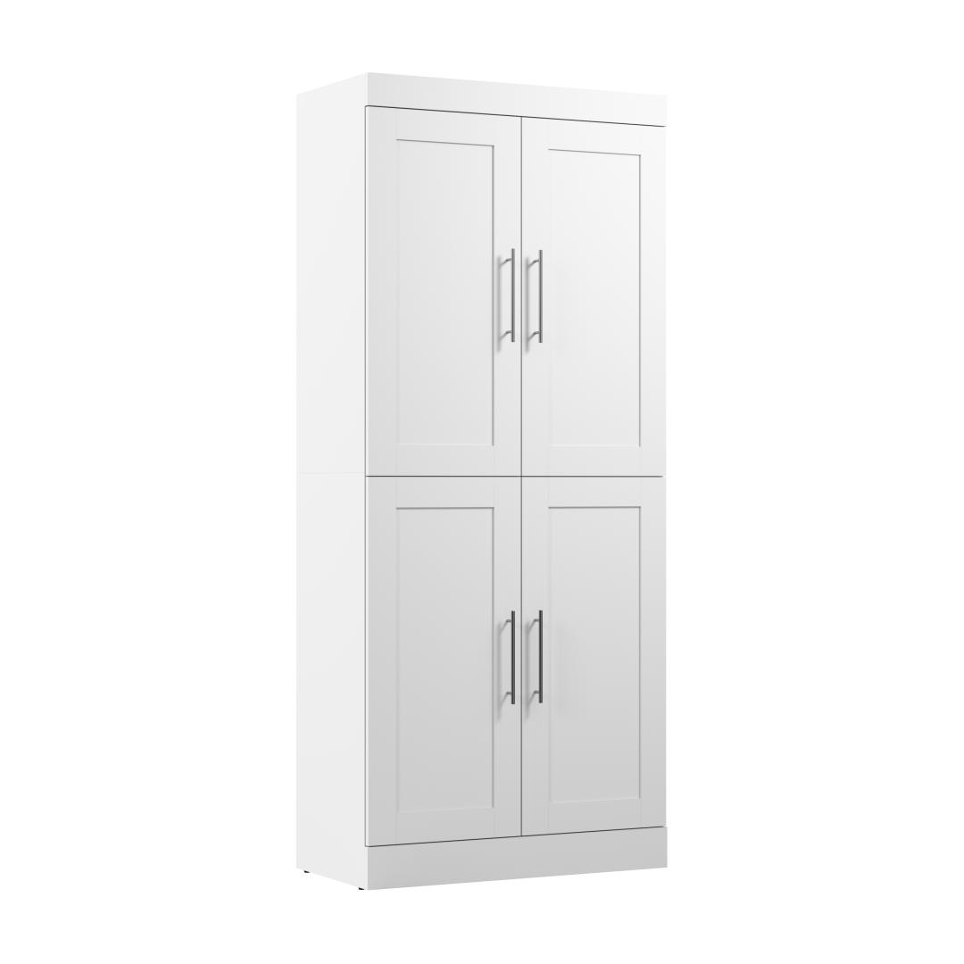 Pur 36W Closet Organizer With Doors | Bestar intended for A Deep Dive into the Bestar Pur 3 Drawer Set for Closet Organization