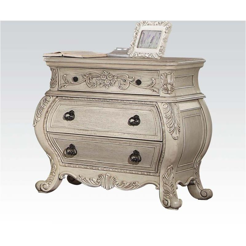 Ragenardus - Antique White Bedroom Set Acme Furniture within Acme Ragenardus Dresser, Antique White