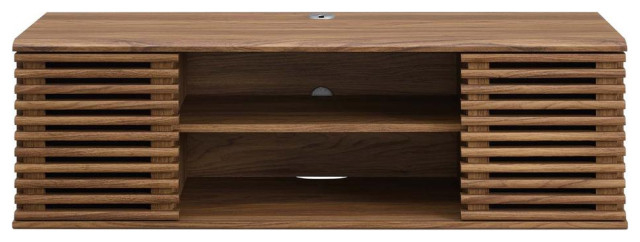 Render 46 Wall-Mount Media Console Tv Stand - Contemporary ... inside Render 46 Wall-Mount Media Console Tv Stand