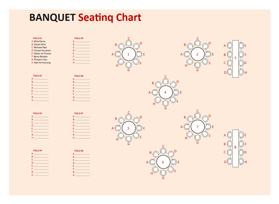 Round Table Seating Chart Template for Seating In The Round: An Old Idea That’s Still Fresh Today