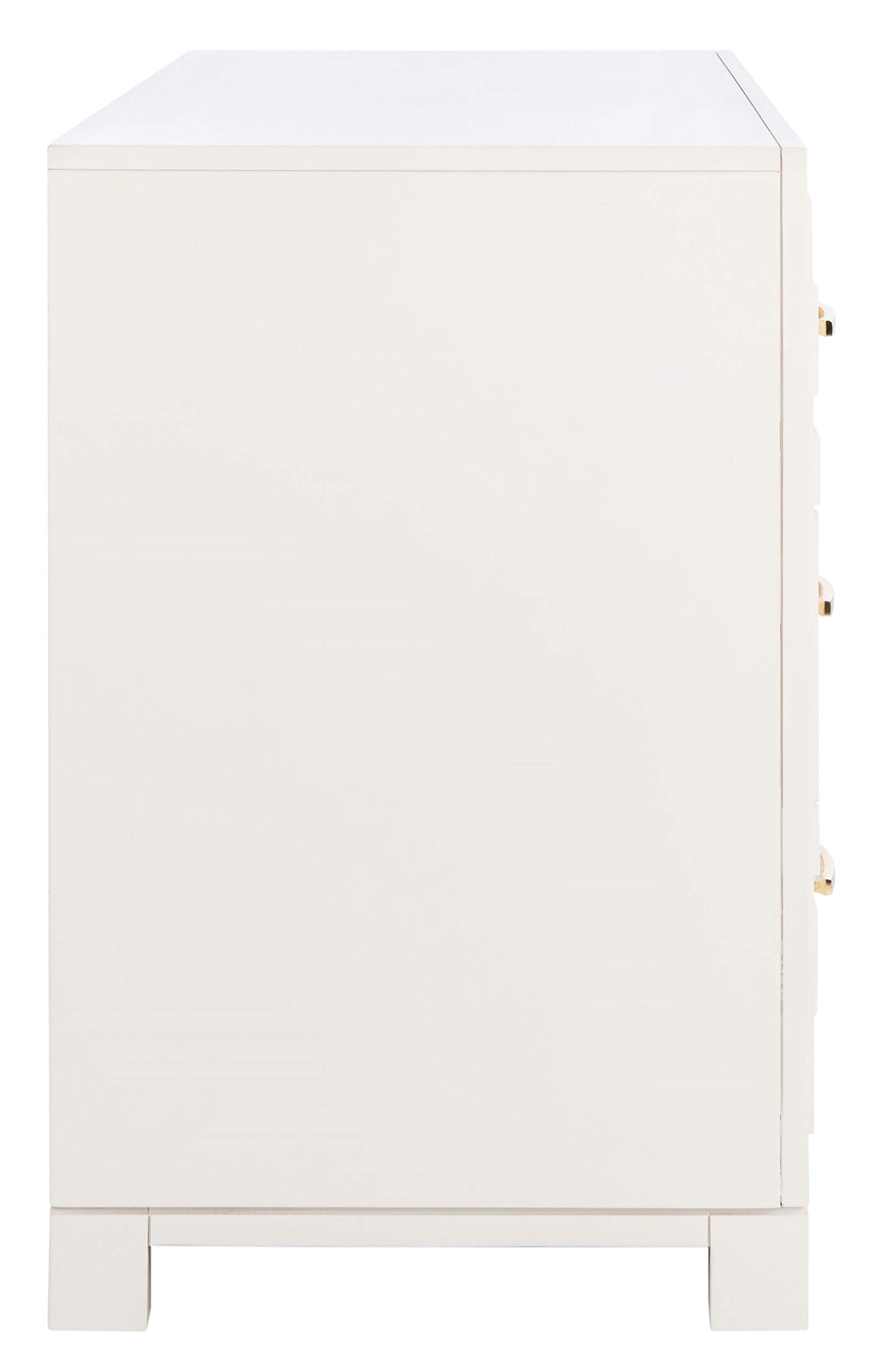 Safavieh Couture Home Collection Raina Greek Key 6-Drawer Dresser ... within Creating harmony in bedroom decor with neutral tones