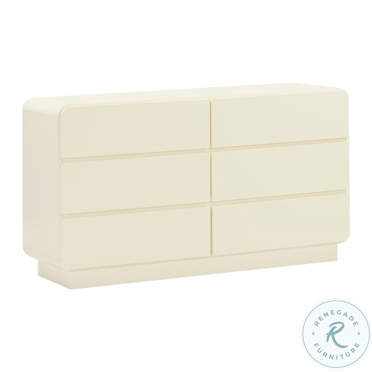 Sagura Cream 6 Drawer Dresser From Tov | Coleman Furniture regarding Sagura Cream 6-Drawer Dresser