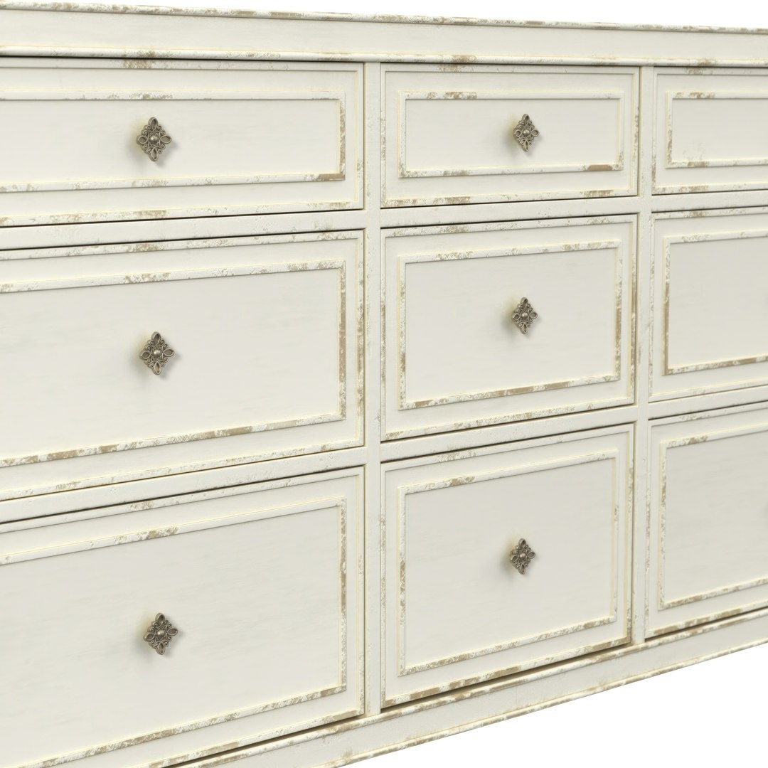 Sanctuary Anastasie Dresser Pbr 3D Model - Turbosquid 2119856 inside Sanctuary Anastasie Dresser