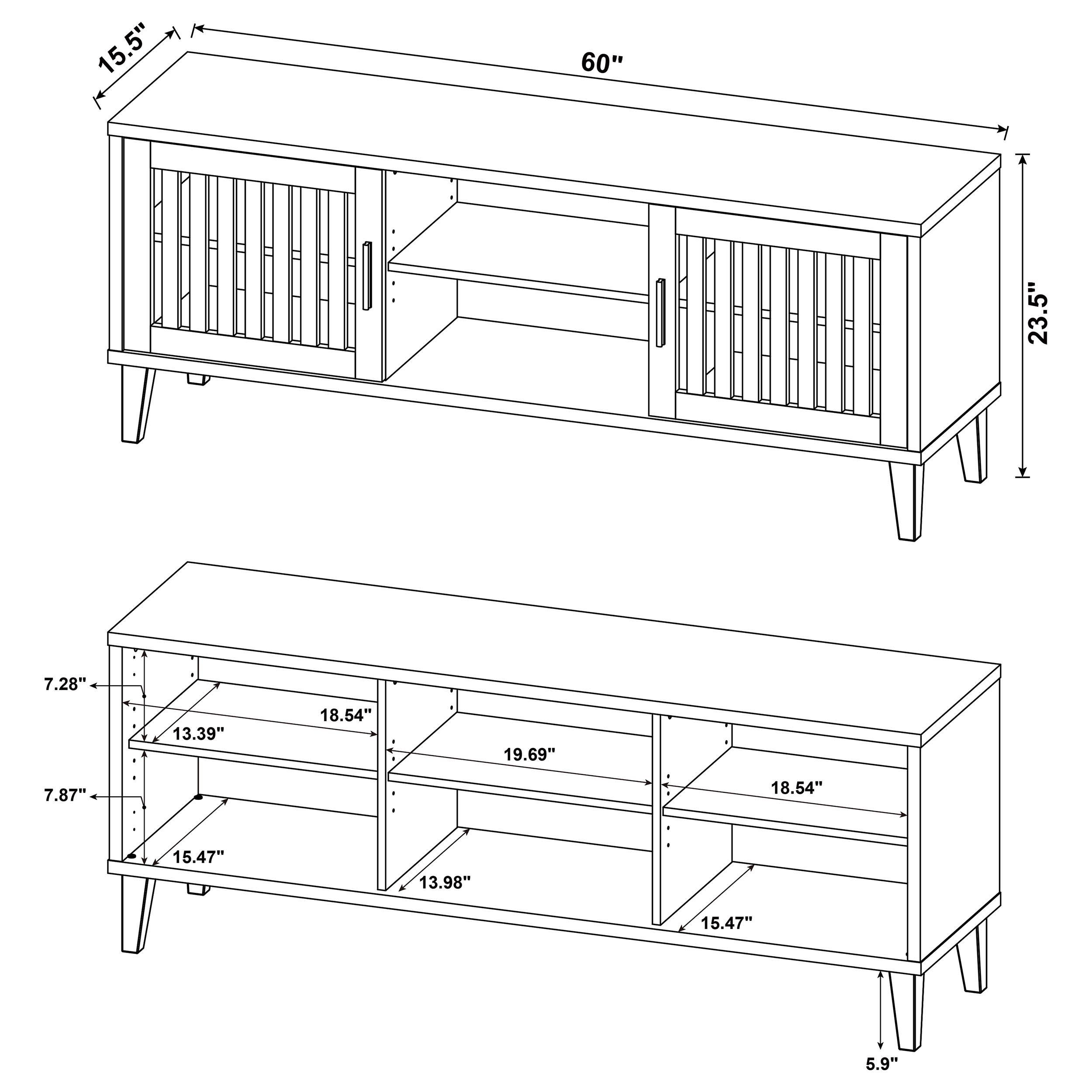 Sedona - 2 Door Engineered Wood Tv Stand - Dark Pine | Tv Stand ... for The Sedona 60" TV Stand Dark Pine Elevating Your Home Entertainment Setup
