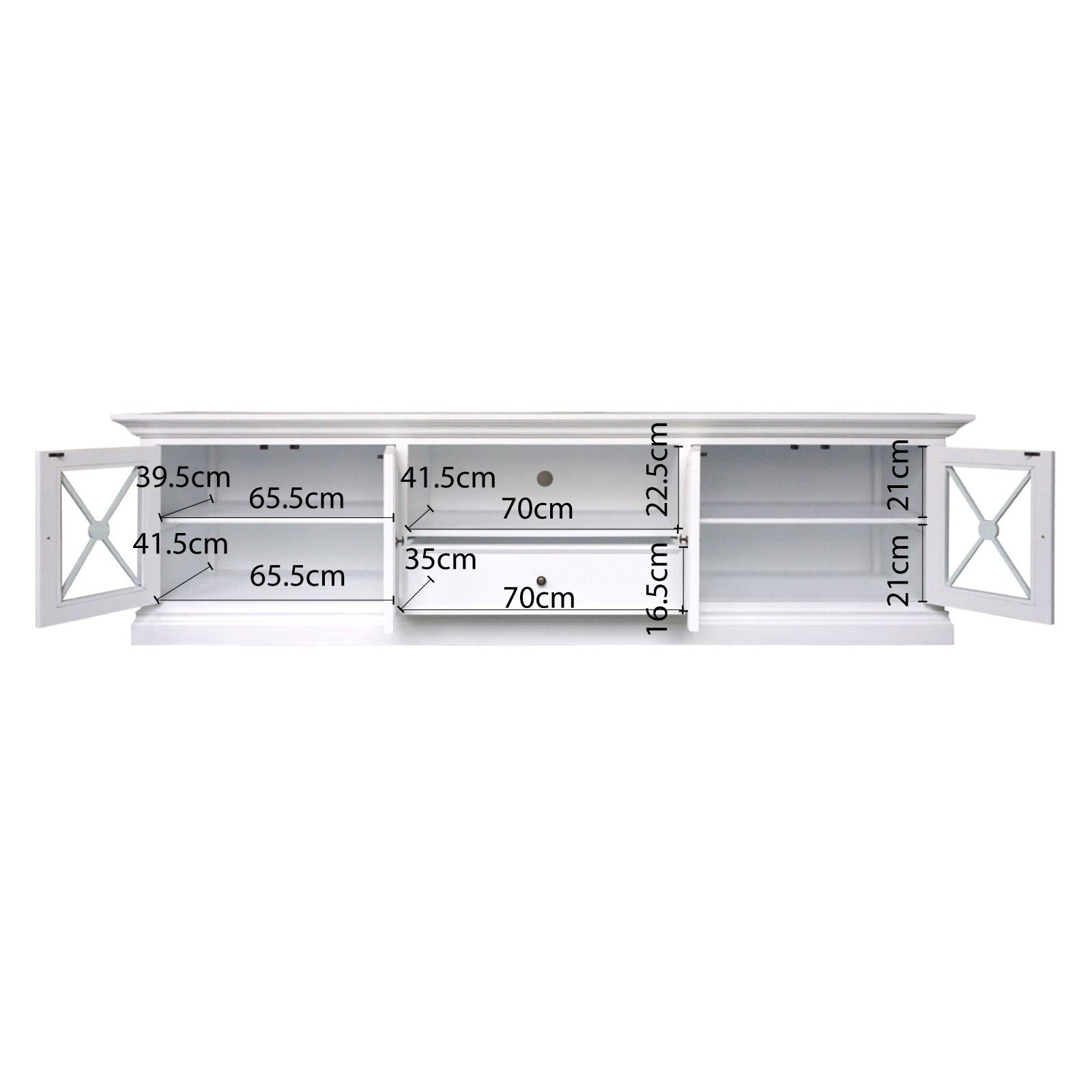 Shop Hamptons Halifax Criss Cross Glass Door Tv Entertainment Unit ... pertaining to Halifax Large Entertainment Unit