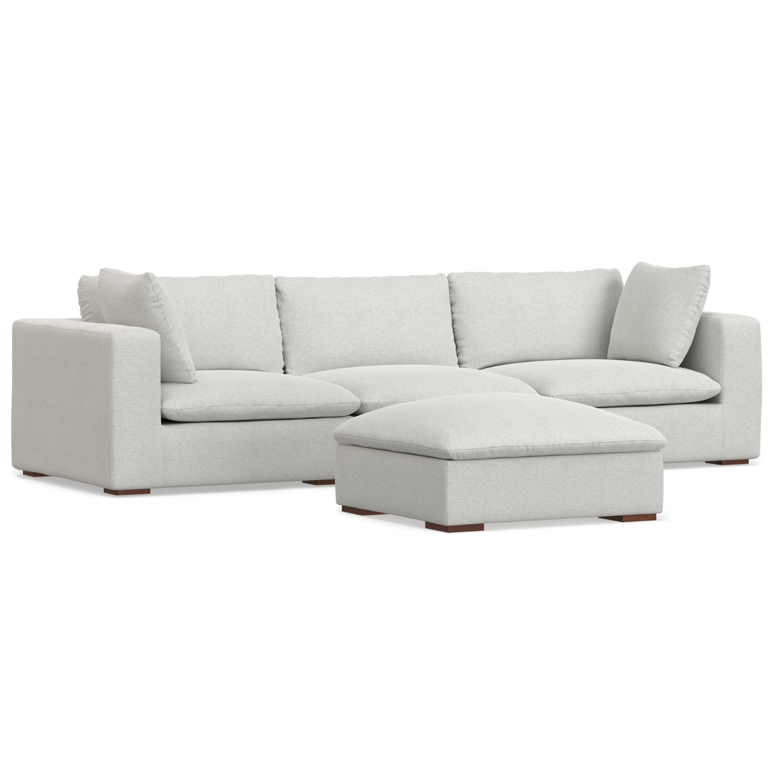 The Enduring Charm of the Jasmine 3-Seater Sofa in Cloud Gray