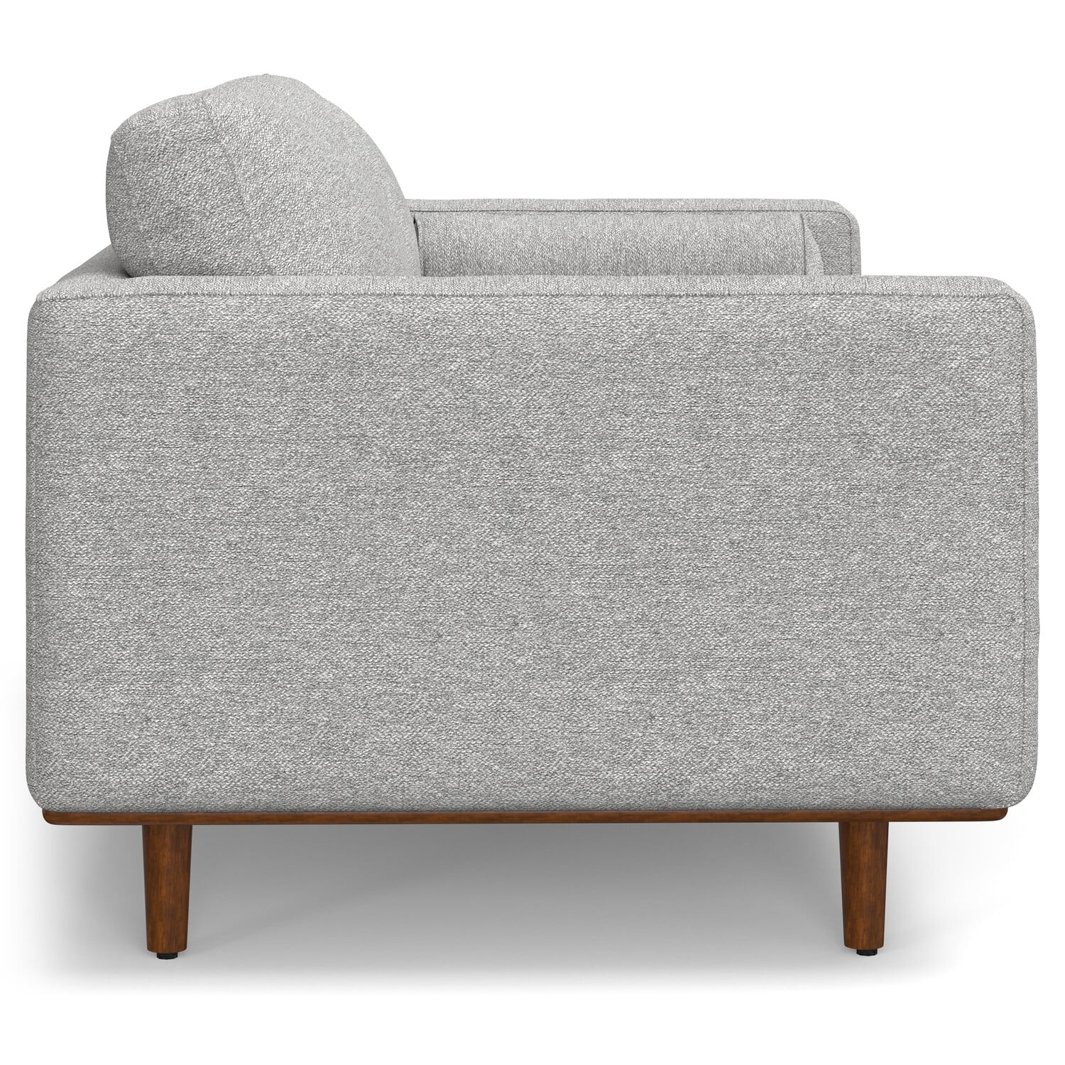 Simpli Home Morrison Mid-Century Modern 72 Inch Wide Sofa In Mist Grey ... pertaining to Morrison 72" Sofa, Woven-Blend Fabric