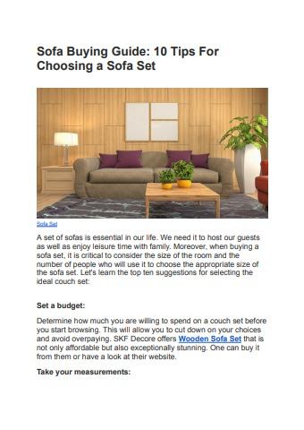 Sofa Buying Guide_ 10 Tips For Choosing A Sofa Set (1) - Skf Decor Flip ... with regard to Making the Right Sofa Choice Key Factors for Long-Term Comfort