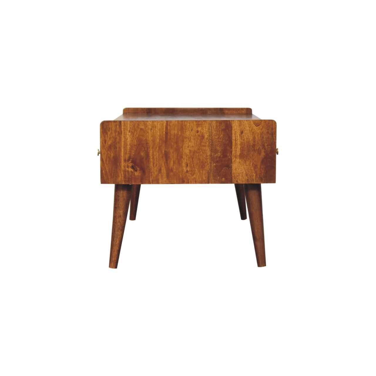 Solid Chestnut Finished Mango Wood Elevated 4 Drawer Media Unit - Mango ... intended for Elevated Chestnut Mango Wood Media Units Crafting Your Perfect Living Space