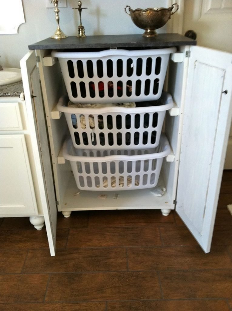 Super Clever Laundry Room Storage Solutions | The Owner-Builder Network intended for Maximizing Bathroom Space With a Hidden Laundry Room Design