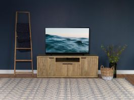 Tabby 4-Door Engineered Wood 60" Tv Stand Mango pertaining to Jupiter 4-Door Engineered Wood 79" Tv Stand Black