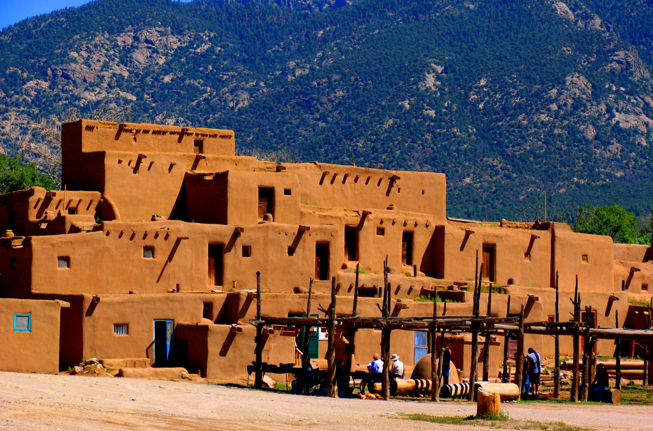 Taos Pueblo Historical Facts And Pictures | The History Hub inside Taos 60" Wide Tv Console With 3 Drawers, Canyon Brown