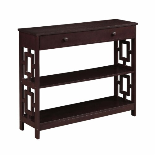 Town Square 1 Drawer Console Table, Espresso, 39.5X12X31.5 - Kroger in Exploring the Popular Town Square Console Table with Shelf in Espresso Finish