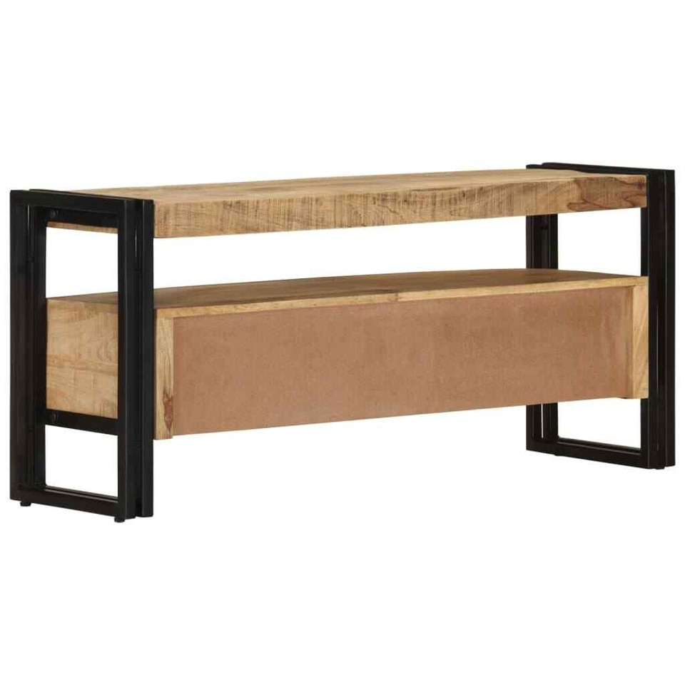 Tv Stand Tv Unit Sideboard Tv Console Media Cabinet Solid Mango Wood ... intended for Understanding the durability benefits of solid mango wood in tv console furniture