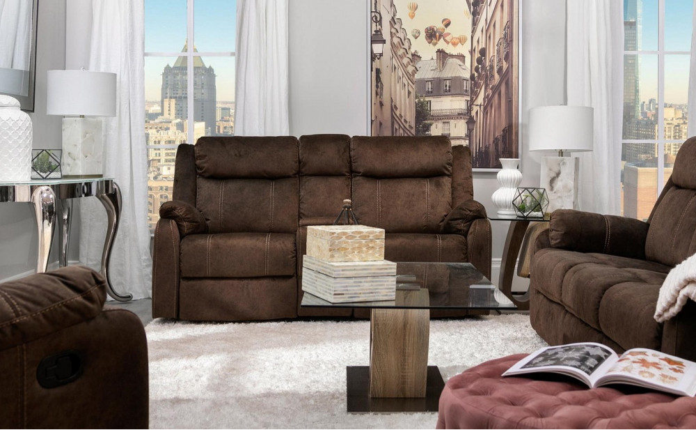 U7303 Reclining Sofa W Table Drawer Domino Coffee Global Furniture Usa pertaining to Maximizing Your Time with the U7303 Reclining Sofa Coffee