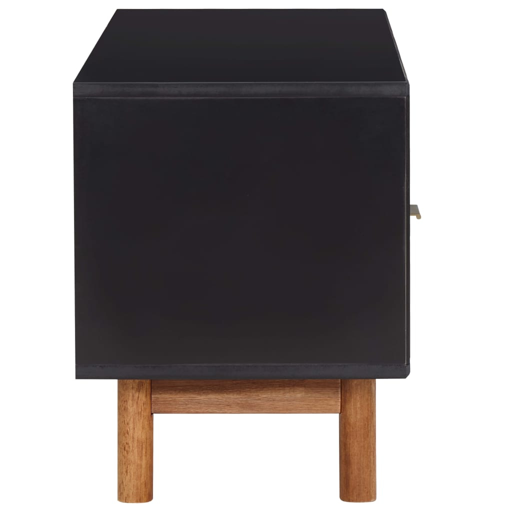 Vidaxl Tv Cabinet 100X35X45 Cm Solid Acacia Wood And Mdf - Wood Factory Furniture with regard to Choosing the Right TV Cabinet A Look at Solid Acacia Wood Options