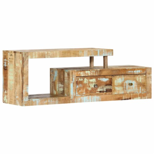 Vidaxl Tv Stand 47.2 X11.8 X15.7 Solid Wood Reclaimed, 35.4 "X11.8 "X15 ... intended for The Art of Crafting Functional Storage Solutions with Reclaimed Materials