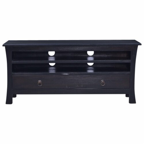 Vidaxl Tv Stand Light Black Coffee 39.4 X11.8 X17.7 Solid Wood Mahogany ... intended for Vidaxl Tv Stand Tv Console Sideboard Solid Mahogany Wood With Light Black Coffee