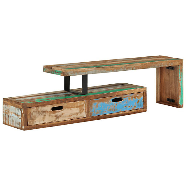 Vidaxl Tv Stand Solid Wood Reclaimed intended for The Art of Crafting Functional Storage Solutions with Reclaimed Materials