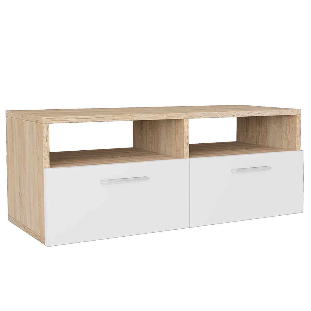 Vidaxl Tv Stand Tv Console Sideboard Tv Unit Home Media Unit Engineered ... throughout Vidaxl Tv Stand Tv Unit With Storage Media Unit Hamar White Solid Wood Pine