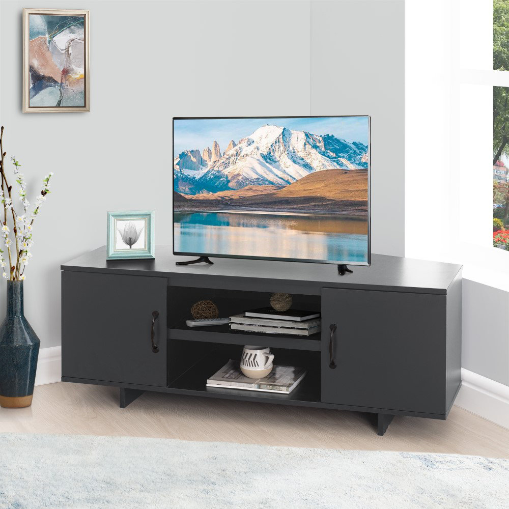 Wade Logan® Aribeth Corner Low Rise Tv Stand For Low Profile Tvs Up To ... inside Exploring the Benefits of Black TV Stands for Contemporary Homes