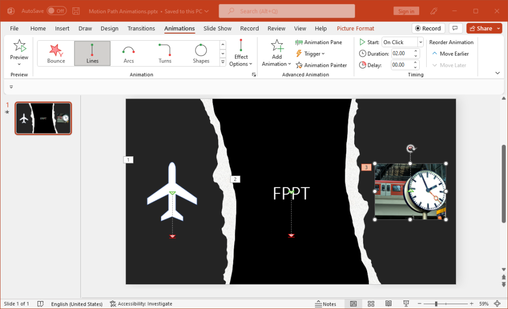 What Are Motion Paths Animations In Powerpoint And How To Use Them? for Motion Reclining Sofa, Padded Seat With Lumbar Support & Pillow Arms, Dark Brown