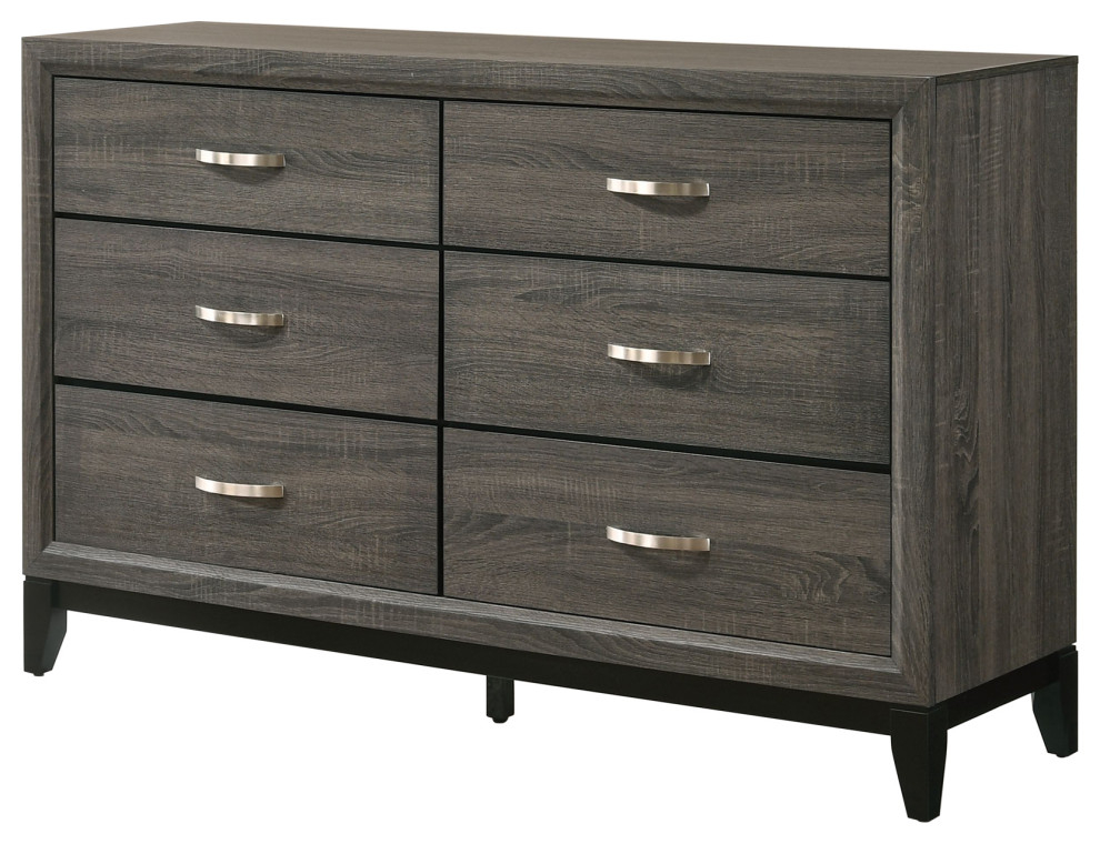 58" X 16" X 37" Weathered Gray Dresser - Transitional - Dressers - By ... throughout 58" X 16" X 37" Weathered Gray Dresser