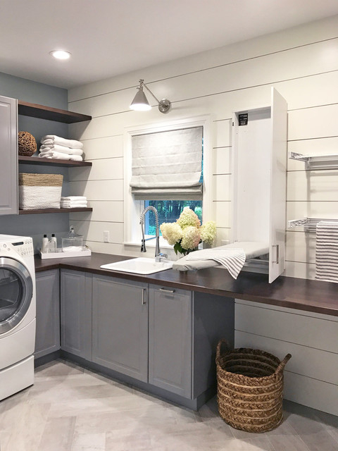 A Lakeside Laundry Room Packed With Storage And Function in A Lakeside Laundry Room Packed With Storage And Function