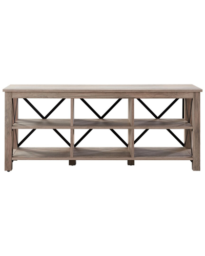 Abraham + Ivy Sawyer Rectangular Tv Stand For Tvs Up To 65In | Modesens intended for Sawyer Rectangular Tv Stand For Tv's Up To 65 In Black