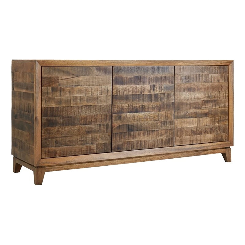 Beaumont Lane Modern Mango Wood Tv Stand For Tvs Up To 65" In Medium ... intended for Creating Cohesion in Your Living Room with Thoughtful Furniture Selection