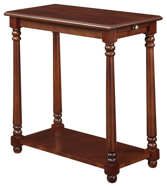 Convenience Concepts French Country Regent End Table In Mahogany Wood ... inside Convenience Concepts French Country Regent End Table In Mahogany Wood Finish