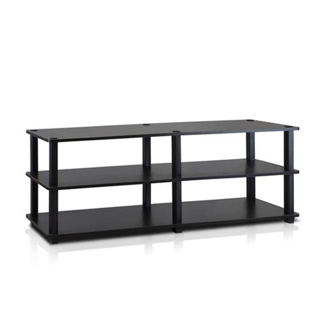 Furinno Turn-S-Tube No Tools 3-Tier Entertainment Tv Stands- Espresso ... in The practical benefits of dark walnut finishes in contemporary tv stand design