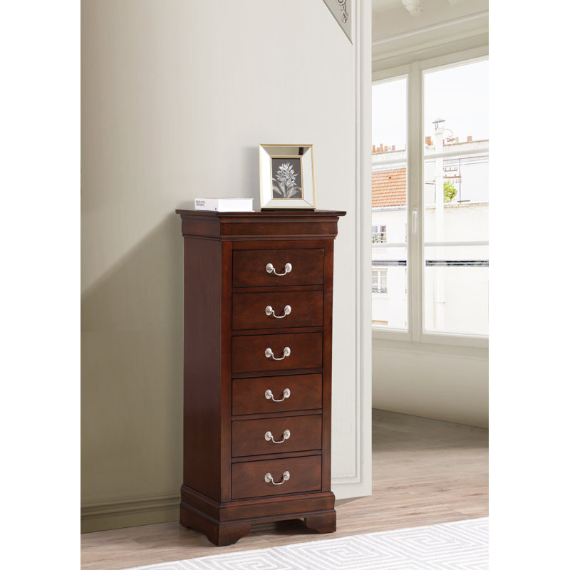 Glory Furniture Louis Phillipe 7 Drawer Lingerie Chest & Reviews | Wayfair inside 7-Drawer Lingerie Chest, Black