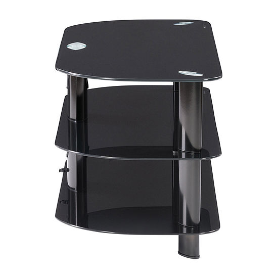 Laguna 40" Tv Stand, Color: Satin Black - Jcpenney within Creating Visual Balance with Laguna Satin Black TV Stand Placement