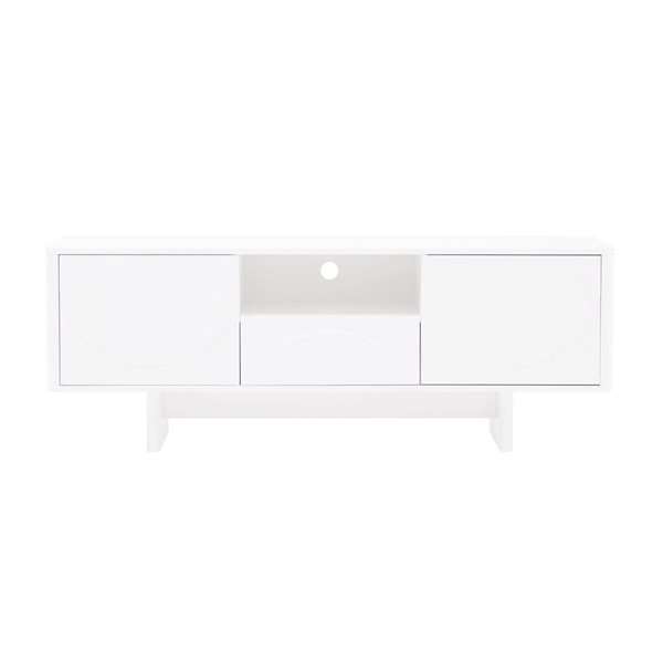 Manhattan Comfort Ella 59-In Modern Tv Stand W/ Adjustable Shelves ... throughout Manhattan Comfort Ella 59" Tv Stand