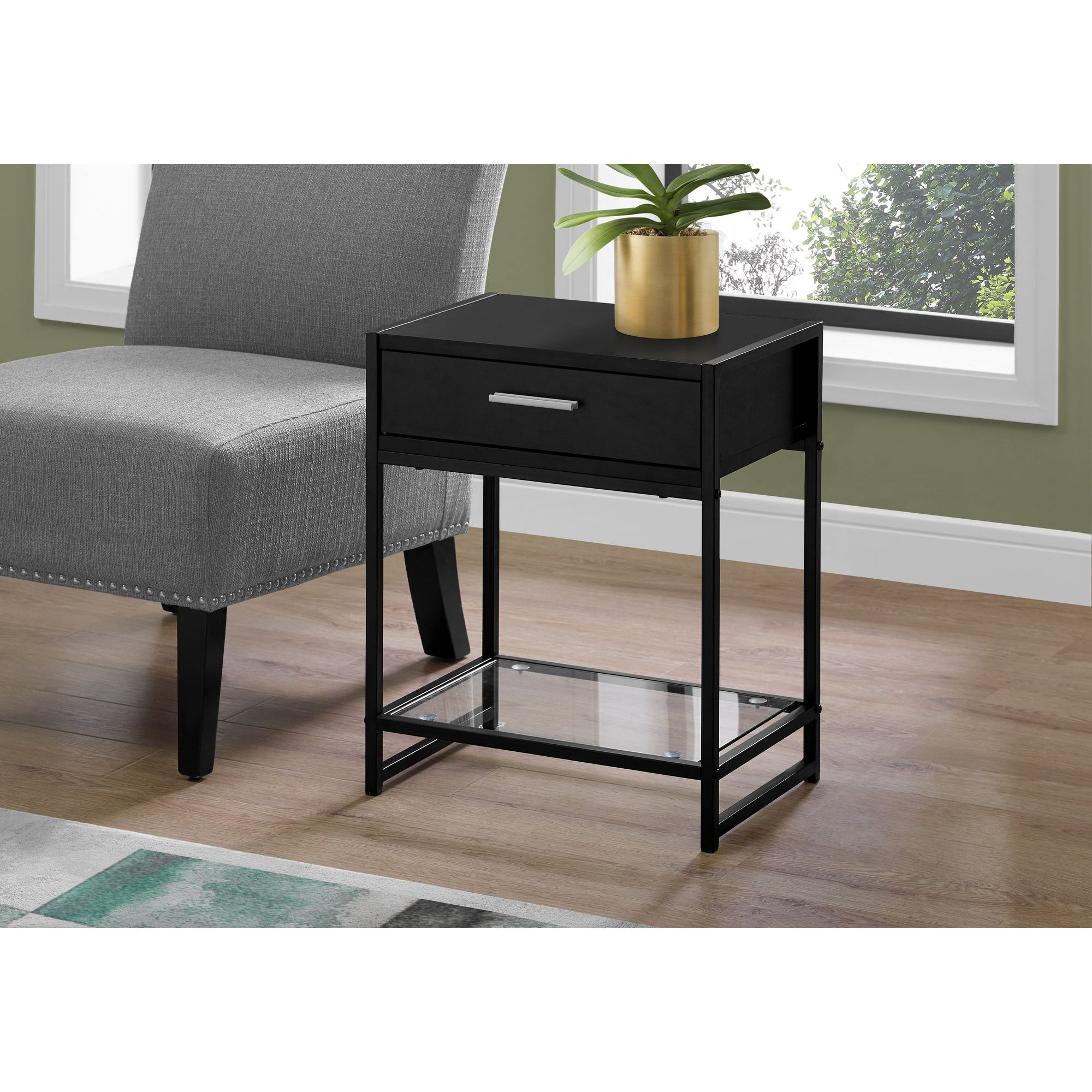 Monarch Specialties I 3502 Accent Table, Side, End, Nightstand, Lamp ... for The Art of Stylish Nightstand Lamp Integration