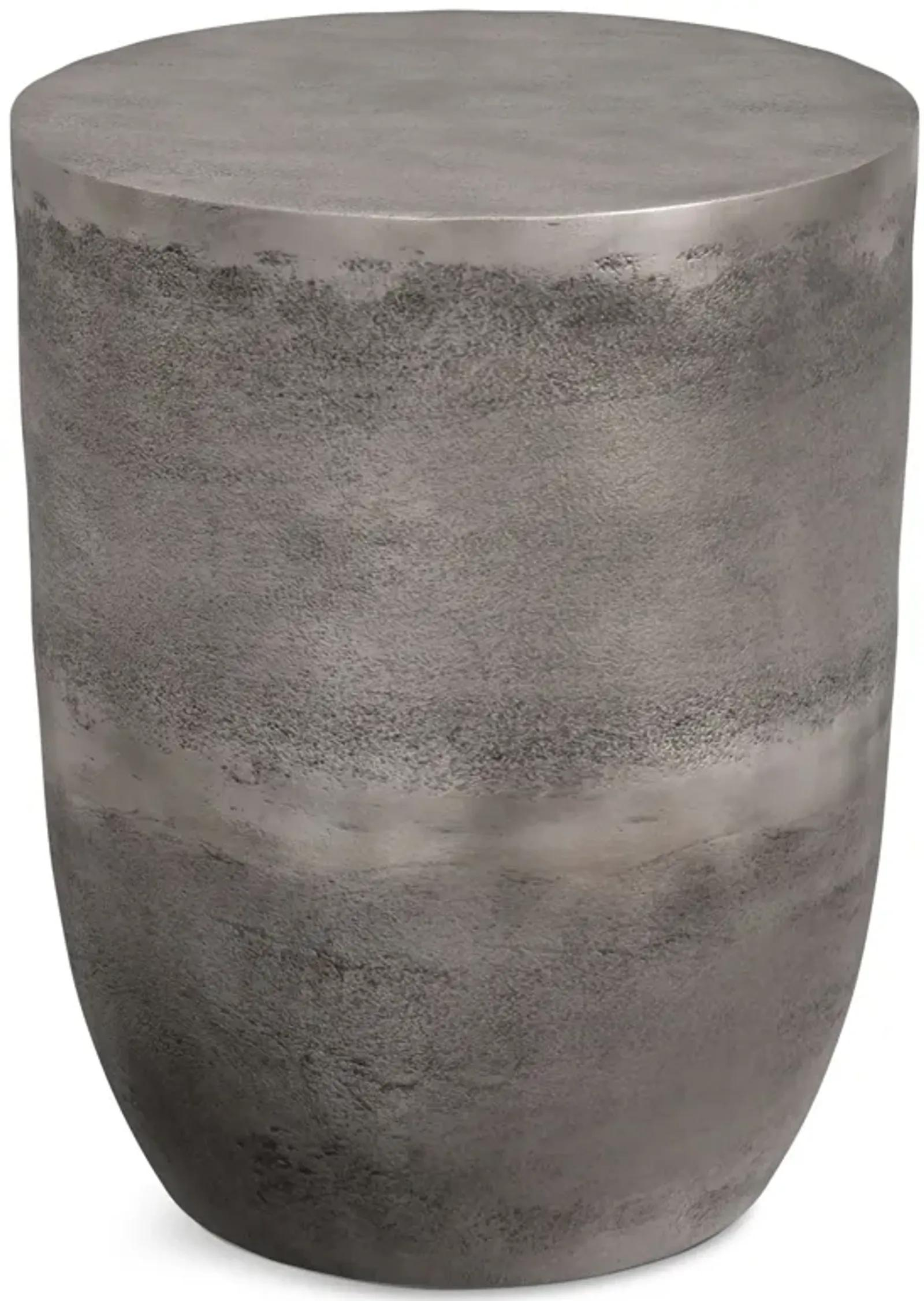 Morris - Metal Accent Table - Antique Silver By Bel Furniture ... throughout Morris Cast Aluminum Metal Accent Table In Antique Silver