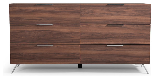 Nova Domus Brooklyn Italian Modern Walnut Dresser - Contemporary ... in Nova Domus Brooklyn Italian Modern Walnut Dresser