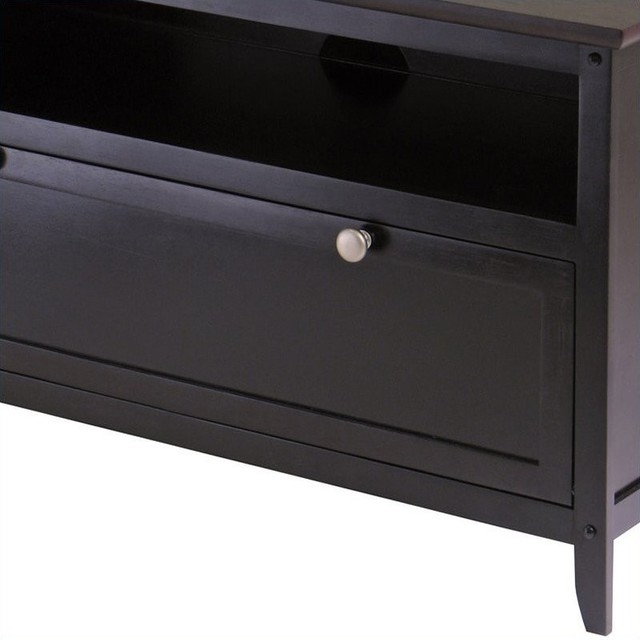 Pemberly Row Transitional Solid Wood Tv Stand For Tvs Up To 42" In ... with regard to Pemberly Row Transitional Wood Corner Tv Stand For Tvs Up To 44" In Espresso