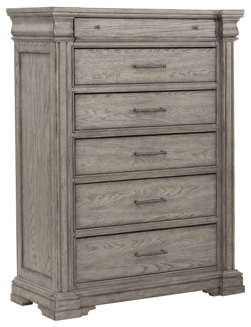 Pulaski Furniture Bedroom Madison Ridge 6-Drawer Chest, Heritage Taupe ... throughout The Practical Benefits of Choosing Heritage Taupe Bedroom Storage