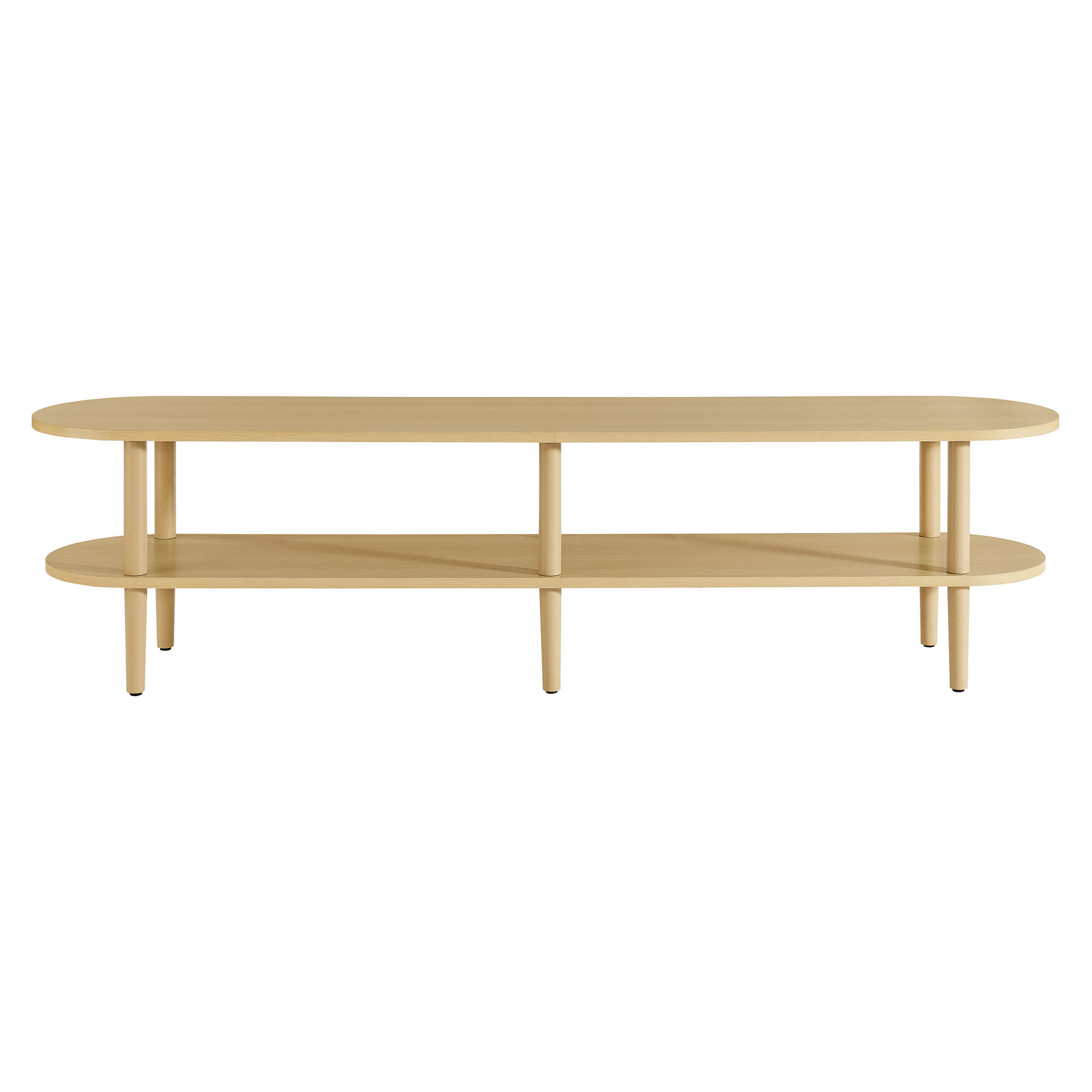 Torus Oval Wood Tv Stand In Light Oak By Modway | 1Stopbedrooms throughout Torus Oval Wood Tv Stand, Light Oak